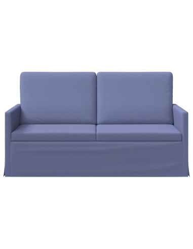 Divano a 2 posti Blu jeans 150 x 81 x 82 cm Tessuto