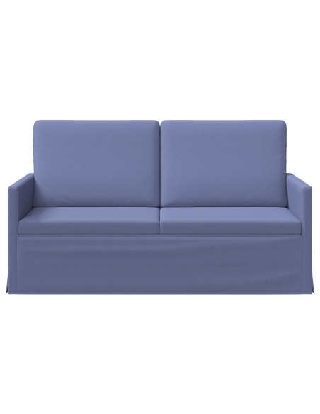 Divano a 2 posti Blu jeans 150 x 81 x 82 cm Tessuto