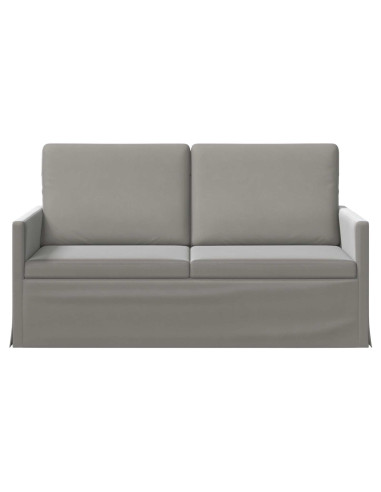 Divano a 2 posti Grigio Chiaro 150 x 81 x 82 cm Velluto (V)