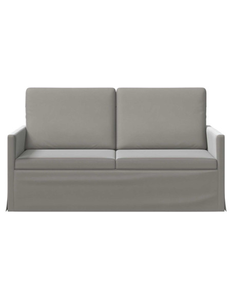 Divano a 2 posti Grigio Chiaro 150 x 81 x 82 cm Velluto (V)