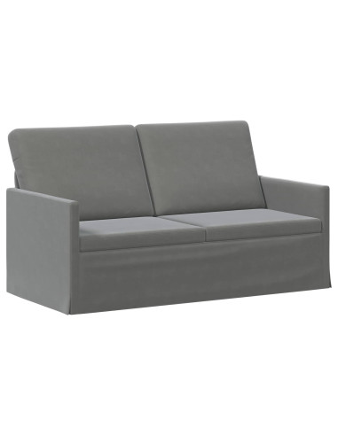 Divano a 2 posti Grigio Scuro 150 x 81 x 82 cm Velluto (V)