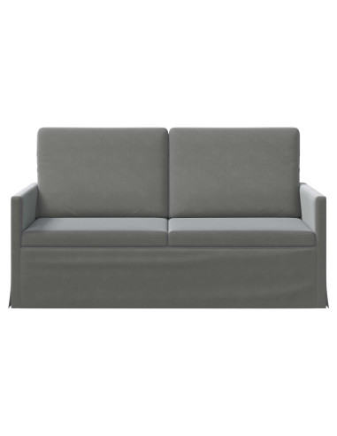 Divano a 2 posti Grigio Scuro 150 x 81 x 82 cm Velluto (V)