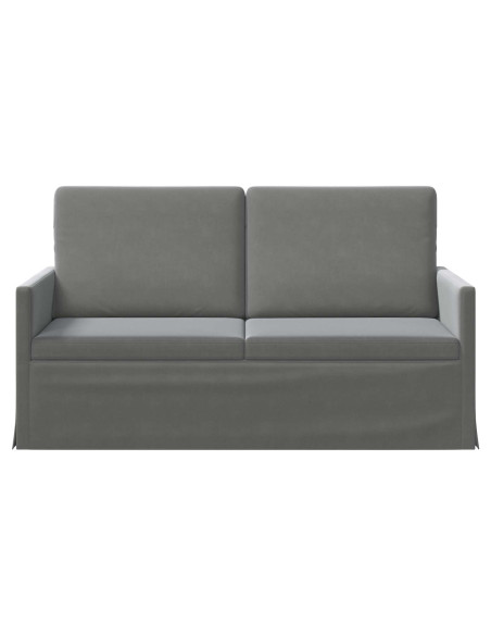 Divano a 2 posti Grigio Scuro 150 x 81 x 82 cm Velluto (V)