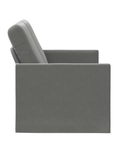 Divano a 2 posti Grigio Scuro 150 x 81 x 82 cm Velluto (V)