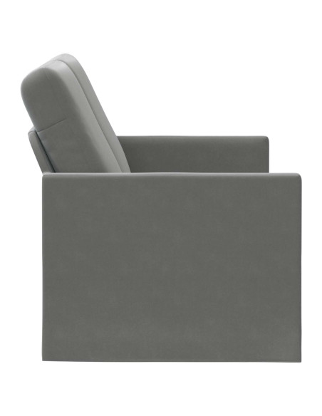 Divano a 2 posti Grigio Scuro 150 x 81 x 82 cm Velluto (V)