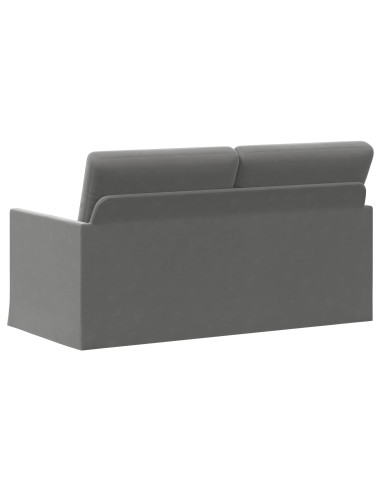 Divano a 2 posti Grigio Scuro 150 x 81 x 82 cm Velluto (V)