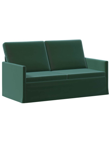 Divano a 2 posti Verde Scuro 150 x 81 x 82 cm Velluto (V)