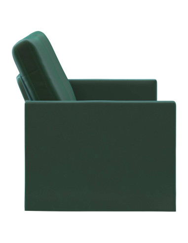 Divano a 2 posti Verde Scuro 150 x 81 x 82 cm Velluto (V)