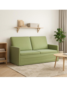 Divano a 2 posti Verde chiaro 150 x 81 x 82 cm Velluto (V)