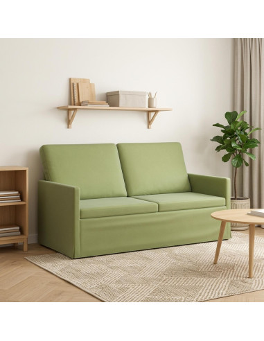 Divano a 2 posti Verde chiaro 150 x 81 x 82 cm Velluto (V)