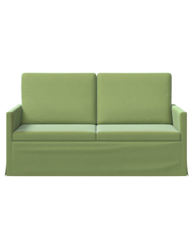 Divano a 2 posti Verde chiaro 150 x 81 x 82 cm Velluto (V)