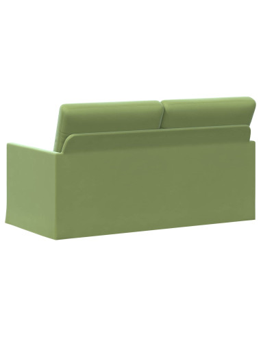 Divano a 2 posti Verde chiaro 150 x 81 x 82 cm Velluto (V)
