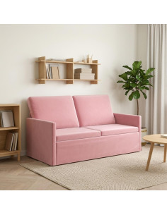 Divano a 2 posti Rosa 150 x 81 x 82 cm Velluto (V)