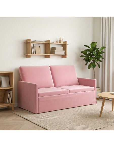 Divano a 2 posti Rosa 150 x 81 x 82 cm Velluto (V)