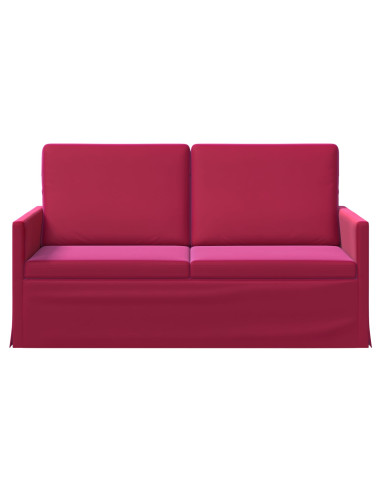Divano a 2 posti Rosso Vino 150 x 81 x 82 cm Velluto (V)