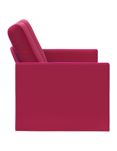 Divano a 2 posti Rosso Vino 150 x 81 x 82 cm Velluto (V)