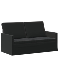Divano a 2 posti Nero 150 x 81 x 82 cm Velluto (V) 2