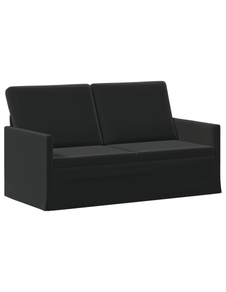 Divano a 2 posti Nero 150 x 81 x 82 cm Velluto (V)