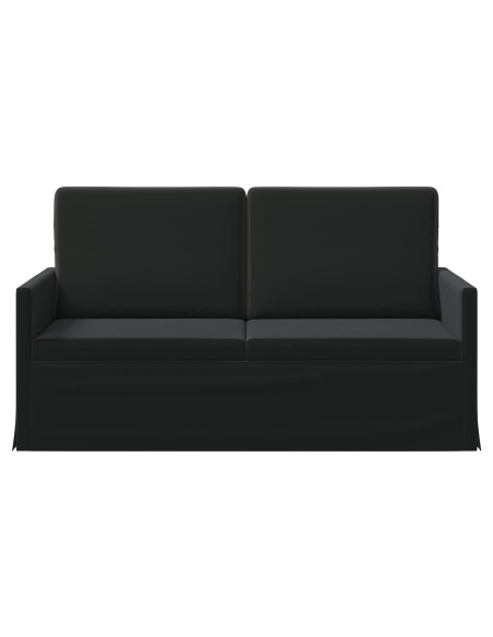 Divano a 2 posti Nero 150 x 81 x 82 cm Velluto (V)