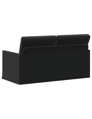 Divano a 2 posti Nero 150 x 81 x 82 cm Velluto (V)