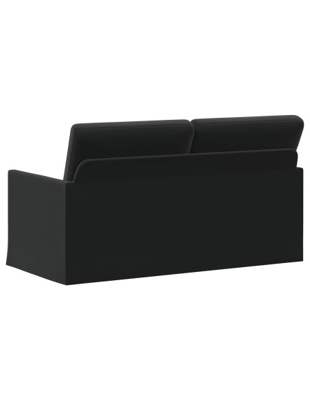Divano a 2 posti Nero 150 x 81 x 82 cm Velluto (V)