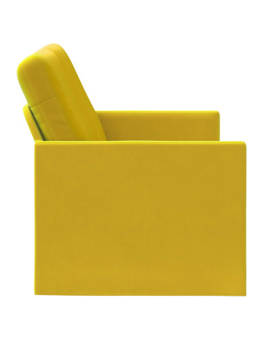 Divano a 2 posti Giallo 150 x 81 x 82 cm Velluto (V)