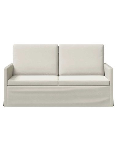 Divano a 2 posti Crema 150 x 81 x 82 cm Velluto (V)