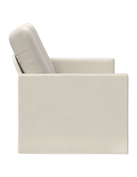 Divano a 2 posti Crema 150 x 81 x 82 cm Velluto (V)