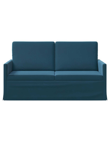 Divano a 2 posti Blu 150 x 81 x 82 cm Velluto (V)