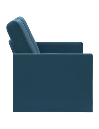 Divano a 2 posti Blu 150 x 81 x 82 cm Velluto (V)