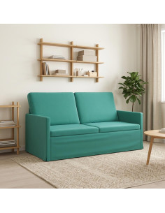 Divano a 2 posti Turchese 150 x 81 x 82 cm Velluto (V)