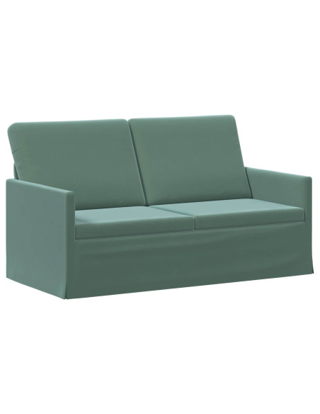Divano a 2 posti Verde Mare 150 x 81 x 82 cm Velluto (V)