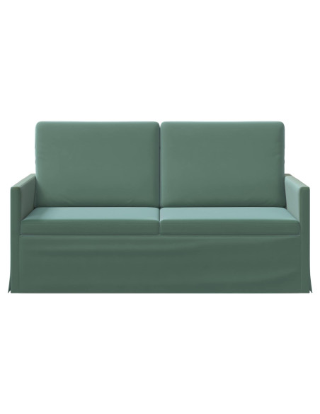 Divano a 2 posti Verde Mare 150 x 81 x 82 cm Velluto (V)