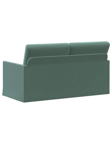 Divano a 2 posti Verde Mare 150 x 81 x 82 cm Velluto (V)