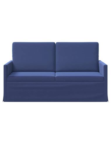 Divano a 2 posti Blu Polizia 150 x 81 x 82 cm Velluto (V)