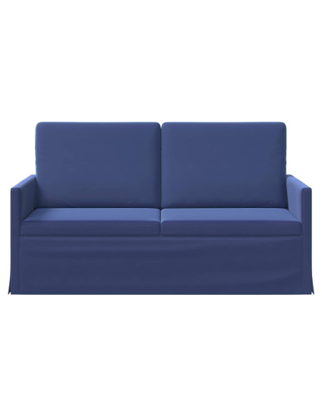 Divano a 2 posti Blu Polizia 150 x 81 x 82 cm Velluto (V)