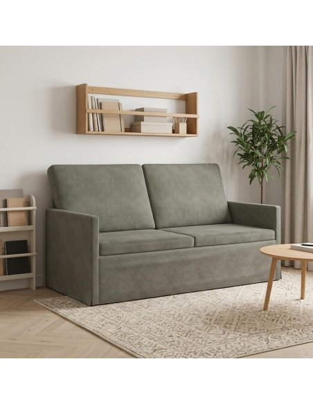 Divano a 2 posti Grigio Chiaro 150 x 81 x 82 cm