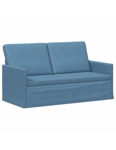 Divano a 2 posti Blu 150 x 81 x 82 cm Tessuto in Cords