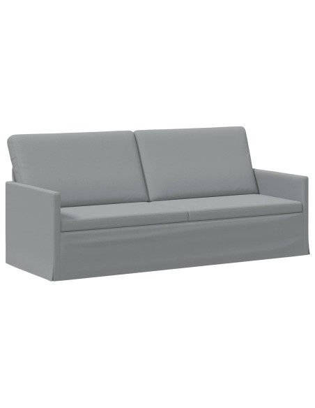 Divano a 3 posti Grigio Chiaro 190 x 81 x 82 cm Tessuto