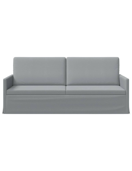 Divano a 3 posti Grigio Chiaro 190 x 81 x 82 cm Tessuto