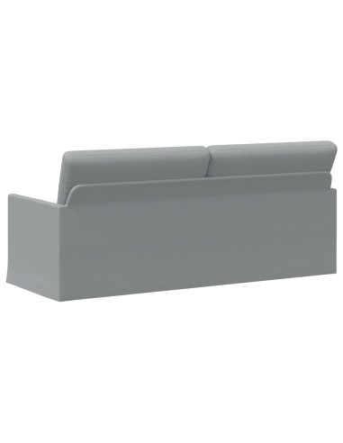 Divano a 3 posti Grigio Chiaro 190 x 81 x 82 cm Tessuto