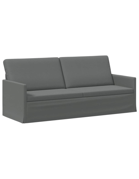 Divano a 3 posti Grigio Scuro 190 x 81 x 82 cm Tessuto