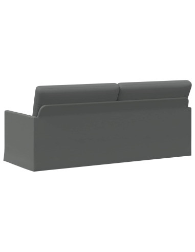 Divano a 3 posti Grigio Scuro 190 x 81 x 82 cm Tessuto