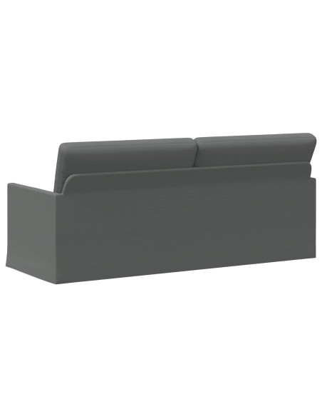 Divano a 3 posti Grigio Scuro 190 x 81 x 82 cm Tessuto
