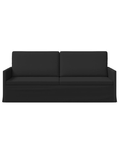 Divano a 3 posti Nero 190 x 81 x 82 cm Tessuto