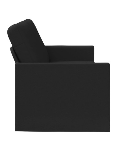 Divano a 3 posti Nero 190 x 81 x 82 cm Tessuto