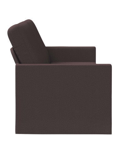 Divano a 3 posti Marrone Scuro 190 x 81 x 82 cm Tessuto