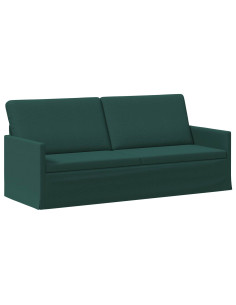 Divano a 3 posti Verde Scuro 190 x 81 x 82 cm Tessuto 2