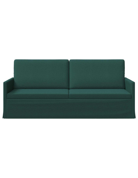Divano a 3 posti Verde Scuro 190 x 81 x 82 cm Tessuto