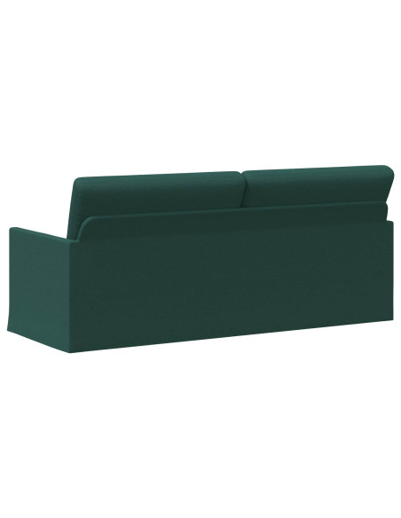 Divano a 3 posti Verde Scuro 190 x 81 x 82 cm Tessuto